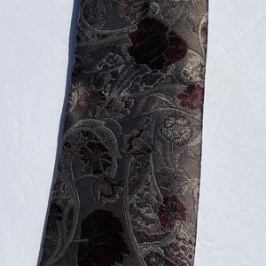 Christian Dior Monsieur Tie Gray Red With Pattern